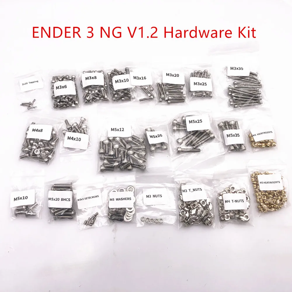 Corexy 3D Printer Kit - Kit de Tornillos y Tuercas de